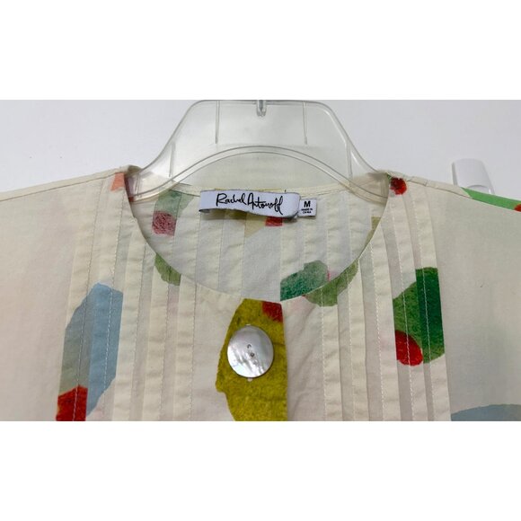 Rachel Antonoff Filthy Martini Olive Print Howard Babydoll Mini Dress M - Picture 5 of 15